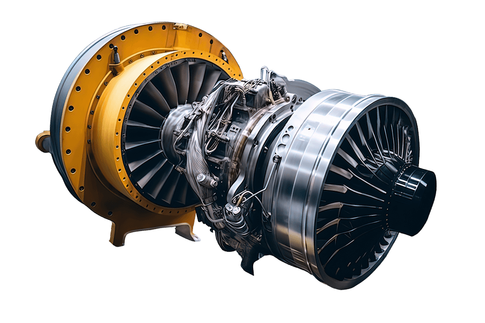 Modello 3D di turbina